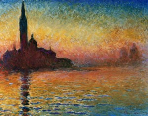 Claude Monet Sunset In Venice